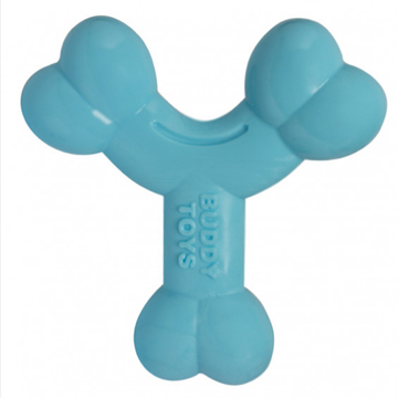 Brinquedo Mordedor Ossinho Filhotes Azul - Buddy Toys